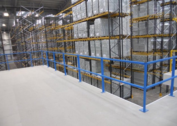 warehouse mezzanine flooring installation