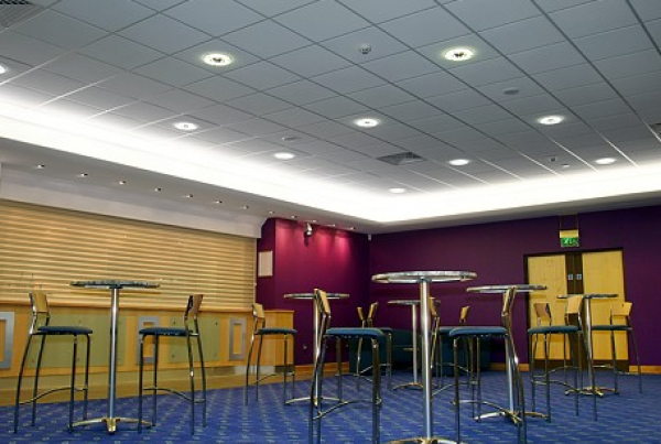 What are the benefits of suspended ceilings?