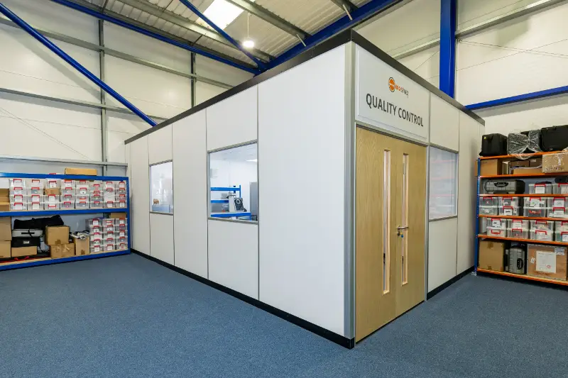 Quality Control Room on a Mezzanine Floor